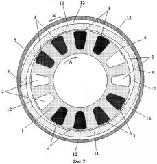 Волновой электродвигатель с внутренним статором (патент 2292107)