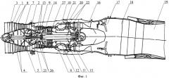Турбореактивный двигатель (патент 2555928)