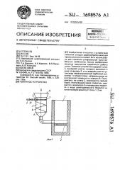 Топочное устройство (патент 1698576)