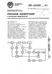 Устройство синхронизации (патент 1327287)