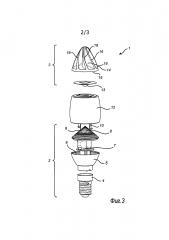 Осветительное устройство, имеющее теплоотвод источника света, размещенный отдельно от драйвера (патент 2631661)