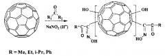 Способ получения оксимов фуллерена: бис-аддуктов 1-[гидроксо]-9-[1'-гидроксимино-2'-оксо-2'-алкил-этил]-1,9-дигидро-[c60-ih][5,6]фуллеренов (патент 2605453)