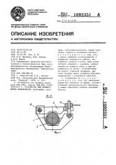 Устройство для прожига летки электропечи (патент 1092351)