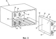Корпусная конструкция для удержания группы прямоугольных вторичных батарей (патент 2508578)