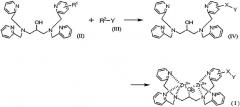 Способ мечения фосфорилированных пептидов, способ селективной адсорбции фосфорилированных пептидов, комплексные соединения, используемые в таких способах, способ получения комплексных соединений и исходные соединения для получения комплексных соединений (патент 2315771)