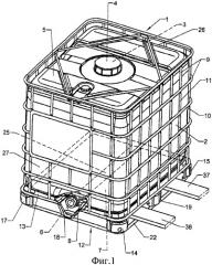 Поддонообразное основание для контейнеров для перевозки и хранения жидкостей (патент 2315701)
