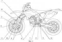 Привод переднего колеса мотоцикла (патент 2559857)