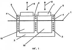 Устройство с охлаждаемой нижней частью для изготовления упаковочных лотков глубокой вытяжкой (патент 2406664)