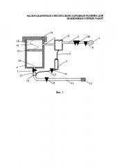 Малогабаритная смесительно-зарядная машина для подземных горных работ (патент 2640328)