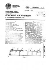 Роликовый конвейер для перемещения труб (патент 1602807)