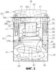 Пылеулавливающее устройство со множеством циклонных пылеуловителей (патент 2287978)