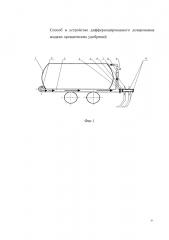 Способ и устройство дифференцированного дозирования жидких органических удобрений (патент 2625177)