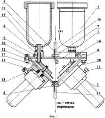 Устройство для подачи порошковой смеси для плазменной наплавки (патент 2523214)