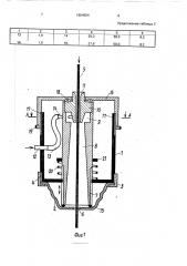 Устройство для обработки связующим движущегося нитевидного материала (патент 1664924)