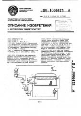 Устройство для автоматического управления процессом коксования в кубах (патент 1006475)