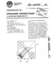 Устройство тензометрических весов (патент 1318797)