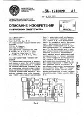 Программируемый генератор импульсов (патент 1248029)