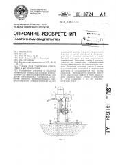 Станок для сверления отверстий в железобетоне (патент 1313724)
