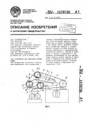Устройство для ленточного шлифования (патент 1579738)