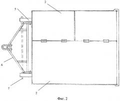 Прицепной кузов на полозьях для сбора, транспортировки и выгрузки навоза (патент 2516898)