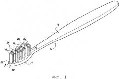 Зубная щетка с эффективной конфигурацией щетины (патент 2267286)