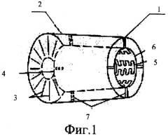 Устройство уменьшения эффективной площади рассеяния полости канала двигателя летательного аппарата (патент 2278288)