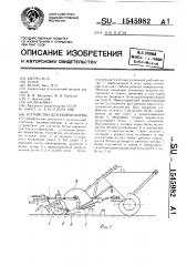 Устройство для уборки ботвы (патент 1545982)