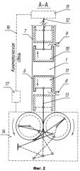 Однокамерный многоцилиндровый двигатель внутреннего сгорания со встречнодвижущимися поршнями (патент 2362893)