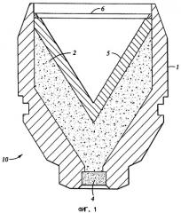 Кумулятивный заряд и перфораторная система, содержащие энергетический материал (патент 2442948)