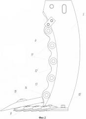 Рабочий орган плоскореза-глубокорыхлителя (патент 2571203)