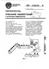 Устройство для сортирования (патент 1142181)