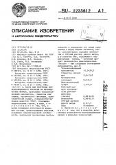 Паста для получения теплоизоляционного покрытия на металлических формах (патент 1235612)