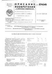 Масса для изготовления плит сухим способом (патент 574345)