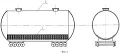 Устройство для предотвращения отложений на стенках движущейся цистерны с жидкостью (патент 2441695)