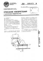 Устройство для рыхления и фумигации почвы (патент 1091872)