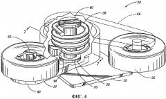 Натяжное устройство ременного привода вспомогательных устройств и электродвигателя-генератора (патент 2266445)