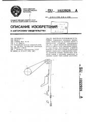 Шахтная подъемная установка (патент 1022928)