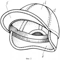 Головной убор типа "бейсболки" и способ его изготовления (патент 2266695)