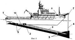 Судно для поддержания незармезающих судоходных трасс (варианты) (патент 2298506)
