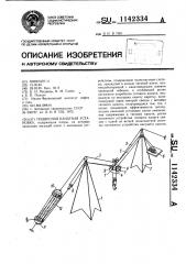 Подвесная канатная установка (патент 1142334)