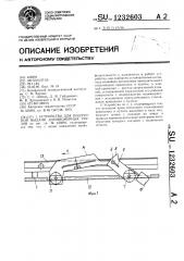 Устройство для поштучной выдачи длинномерных грузов (патент 1232603)