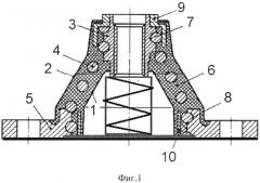 Резинометаллическое виброизолирующее устройство (патент 2639361)