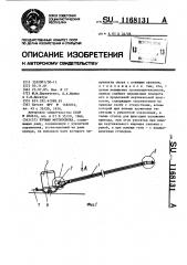 Ручная мотокосилка (патент 1168131)