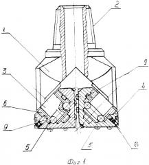 Буровое шарошечное долото и способ его монтажа (патент 2493349)