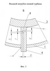 Входной патрубок газовой турбины (патент 2619439)