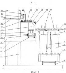 Установка для обработки головной части слитка в изложнице (патент 2325968)