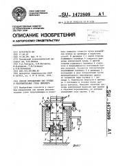 Способ определения сил трения в уплотнительных узлах цилиндра (патент 1472809)