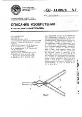 Рабочий орган культиватора (патент 1410876)