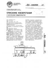 Камнерезная машина (патент 1263860)