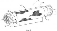 Надеваемая защитная текстильная оболочка для защиты удлиненных объектов и способ ее изготовления (патент 2618419)